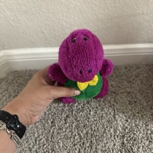 Barney Plush The Purple Dinosaur 8 Inch Vintage Toy Goffa Stuffed Animal
